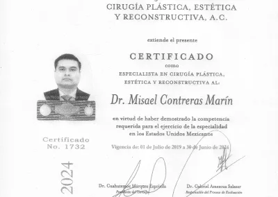 Cirujano Plástico Reconstructivo Monterrey 1 Certificación Consejo de Especialidad