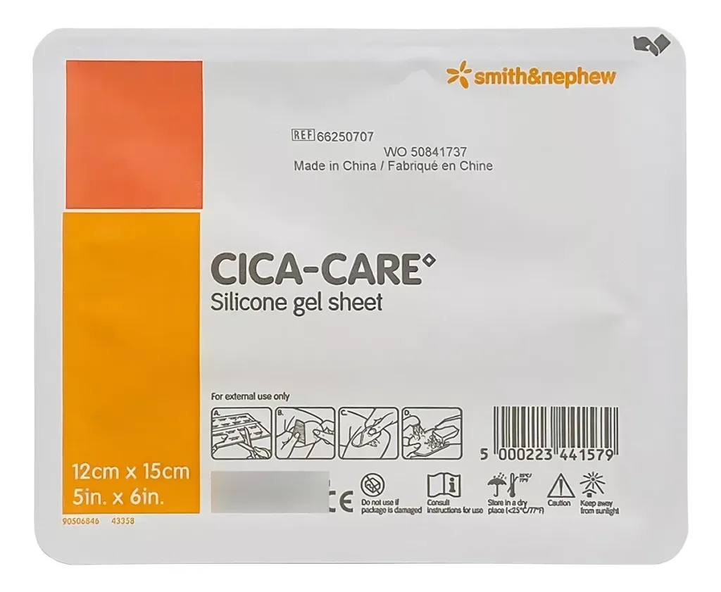 Cuidados básicos para prevenir cicatrices queloides e hipertróficas 5 lamina-gel-silicon